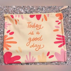 Canvas Travel Pouch zip-up 12”x10”